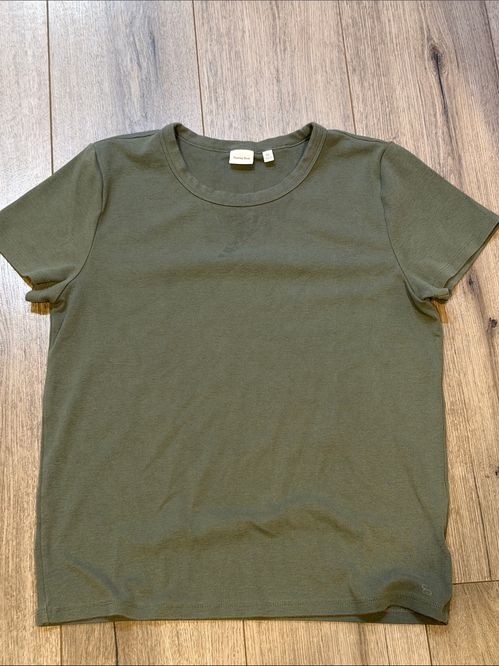 Sunday Best Olive Crewneck Short Sleeve Tee